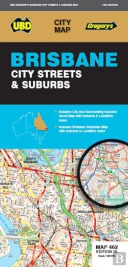 Bertrand.pt - Brisbane City Streets & Suburbs Map 462 10th Ed