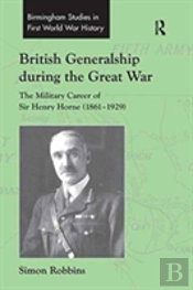 British Generalship During The Great War