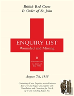 Bertrand.pt - British Red Cross And Order Of St John Enquiry List For Wounded And Missing