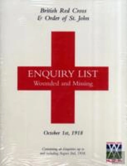 Bertrand.pt - British Red Cross And Order Of St John Enquiry List For Wounded And Missing