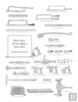 Bertrand.pt - British Saws And Sawmakers From 1660