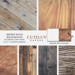 Bertrand.pt - Brown Wood Background Decorative Craft Paper