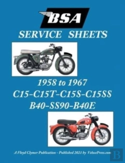 Bertrand.pt - Bsa C15-C15t-C15s-C15ss-B40-Ss90-B40e 'Service Sheets' 1958-1967