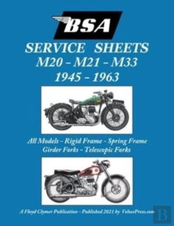 Bertrand.pt - Bsa M20, M21 And M33 'Service Sheets' 1945-1963 For All Rigid, Spring Frame, Girder And Telescopic Fork Models