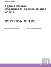 Btec First Applied Science Revision Guide Unit 1 Library Edition