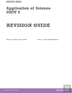 Bertrand.pt - Btec First Applied Science Revision Guide Unit 8 Library Edition