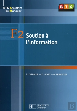 Bertrand.pt - Bts Assistant Manager ; F2 Soutien À L'Information ; Livre De L'Élève