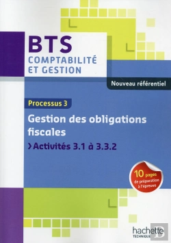 Bertrand.pt - Bts Cg ; Processus 3: Gestion Des Obligations Fiscales ;  Livre De L'Élève