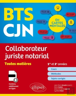 Bertrand.pt - Bts Cjn En Cartes Mentales : Collaborateur Juriste Notarial