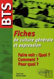 Bts - Fiches De Culture Générale Et Expression : Faire Voir : Quoi ? Comment ? Pour Quoi ?