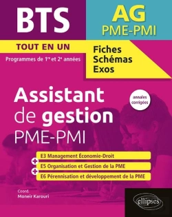 Bertrand.pt - Bts Fiches, Schémas Et Exos ; Ag ; Assistante De Gestion ; 1er/2e Années (Édition 2017)