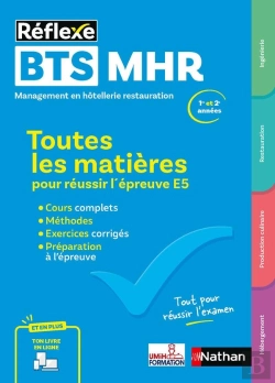 Bertrand.pt - Bts Mhr : Toutes Les Matières Pour Réussir L'Épreuve E5 ; 1re Et 2e Années (Édition 2025)