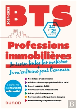 Bertrand.pt - Bts : Professions Immobilières ; 1re Et 2e Années (Édition 2024/2025)