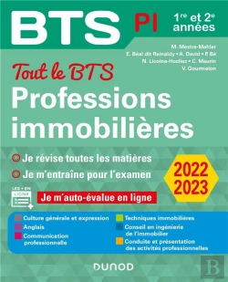 Bertrand.pt - Bts ; Tout Le Bts Professions Immobilières - 2022-2023 - 1re Et 2e Années (Édition 2022/2023)