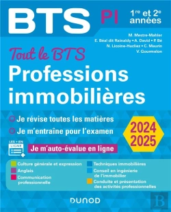 Bertrand.pt - Bts : Tout Le Bts Professions Immobilières - 2024-2025 : 1re Et 2e Années