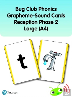 Bertrand.pt - Bug Club Phonics Grapheme-Sound Cards Reception Phase 2 Large (A4)