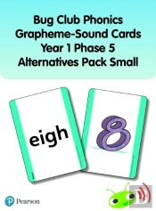 Bug Club Phonics Grapheme-Sound Cards Year 1 Phase 5 Alternatives Pack (Small)