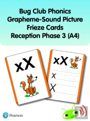 Bug Club Phonics Grapheme-Sound Picture Frieze Cards Reception Phase 3 (A4)