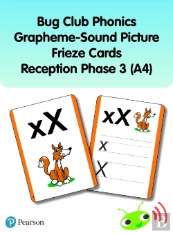 Bertrand.pt - Bug Club Phonics Grapheme-Sound Picture Frieze Cards Reception Phase 3 (A4)