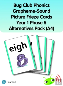 Bertrand.pt - Bug Club Phonics Grapheme-Sound Picture Frieze Cards Year 1 Phase 5 Alternatives (A4)