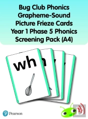 Bug Club Phonics Grapheme-Sound Picture Frieze Cards Year 1 Phase 5 Phonics Screening Pack (A4)