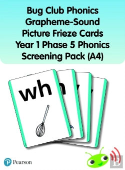 Bertrand.pt - Bug Club Phonics Grapheme-Sound Picture Frieze Cards Year 1 Phase 5 Phonics Screening Pack (A4)