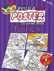 Build A 3-D Poster Coloring Book -- Fairies