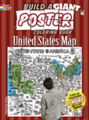 Build A Giant Poster Coloring Book--United States Map