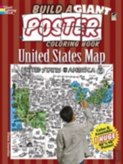 Bertrand.pt - Build A Giant Poster Coloring Book--United States Map