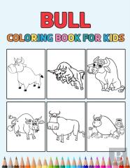 Bull Coloring Book For Kids