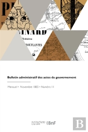 Bulletin Administratif Des Actes Du Gouvernement