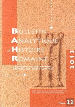 Bertrand.pt - Bulletin Analytique D'Histoire Romaine, N  22/2013