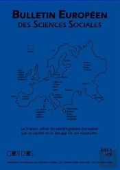 Bulletin Européen Des Sciences Sociales T.8