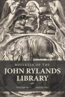 Bulletin Of The John Rylands Library 98/1