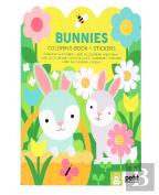 Bunnies Coloring Book + Stickers