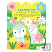 Bunnies Coloring Book + Stickers