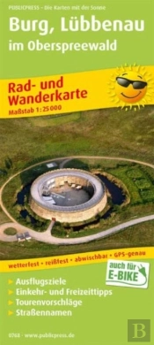 Burg, Lubbenau In The Oberspreewald, Cycling And Hiking Map 1:25,000