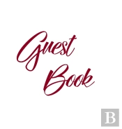 Burgundy Guest Book, Weddings, Anniversa