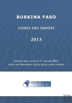 Bertrand.pt - Burkina Faso, Codes Des Impots 2013