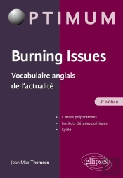 Burning Issues : Vocabulaire Anglais De L'Actualité