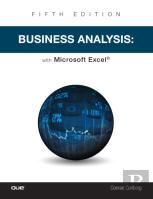 Business Analysis With Microsoft Excel