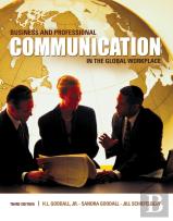 Business And Professional Communication In The Global Workplace
