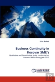Business Continuity In Kosovar Sme'S