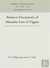Business Documents Of Murashu Sons Of Nippur