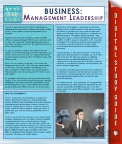 Bertrand.pt - Business: Management Leadership (Speedy Study Guides)
