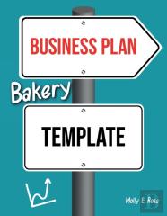 Business Plan Bakery Template