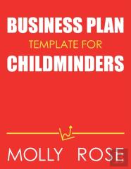 Business Plan Template For Childminders