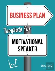 Business Plan Template For Motivational Speaker