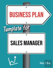 Business Plan Template For Sales Manager