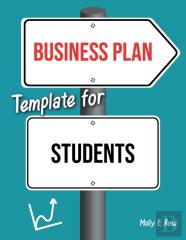 Business Plan Template For Students